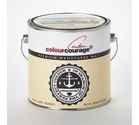 colourcourage Premium Colourful Wall Paint Matt Lars Contzen 2.5 Litres (Milk and Honey (Yellowish))