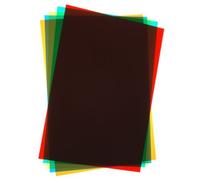 Coloured A4 Acetate - 6 Sheet Pack (Red, Yellow, Blue, Pink, Green, Clear) …