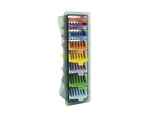 Coloured Attachment Comb Clippers - wahl comb colour set 18 coded plastic clipper attachments standard multi cut clippers coloured