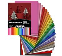 Coloured Card, 40 Sheets, A4 Card 230gsm Thick Multicoloured Card Stock for Cards Making, Scrapbook, Office Printing and Arts or Crafts - 20 Assorted Colours