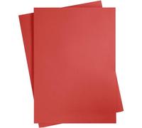 Coloured Card, A2 420x600 mm, 180 g, pillar box red, 10sheets