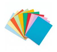 Coloured Card A4 250gsm, 100 Sheets 10 Coloured Card Thick Heavyweight Cardstock Paper, Double Sided A4 Coloured Paper for DIY Crafts, Card Making, Scrapbooking & Printing