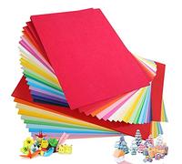 Coloured Card A4, Coloured Paper (Pack of 100 Sheets) 230gm, 20 Assorted Colours Handmade Origami Paper, Craft a4 Card