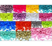 Coloured Crystals 1kg / 1000g Quartz Glass Glass Pebbles Wedding Decoration PlantsGarden Path Patio (Poppy Red)
