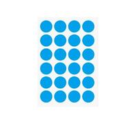 Coloured Dot Stickers 100Sheets Simple Colorful Dot Round Stickers Mini Student Notebook Key Point Highlight Sticker Packing Bag Label(Light Blue)