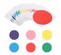 Coloured Dot Stickers 42/60Pcs 15.2cm Round Label Stickers Classroom Decor Floor Self Adhesive Dots Markers Dry Erase Circles Sticker(60Pcs Blue)