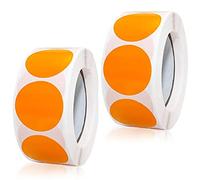 Coloured Dot Stickers Round Color Coding Dot Labels 1 Inch 25mm Self Adhesive Circle Stickers Sticky Labels Orange