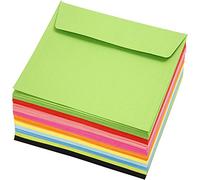 Coloured Envelopes, size 16x16 cm, 80 g, 50x20pcs