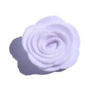 Coloured Felt Colored Felt Pad 10PCS 4CM Decorative Nonwovens Rose Flowers for Wedding Embellishment Artificial Flower for Home Garden(White)