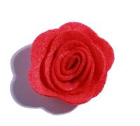 Coloured Felt Colored Felt Pad 10PCS 4CM Decorative Nonwovens Rose Flowers for Wedding Embellishment Artificial Flower for Home Garden(Peach)