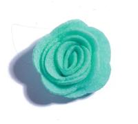 Coloured Felt Colored Felt Pad 10PCS 4CM Decorative Nonwovens Rose Flowers for Wedding Embellishment Artificial Flower for Home Garden(Lt Green)