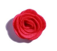 Coloured Felt Colored Felt Pad 10PCS 4CM Decorative Nonwovens Rose Flowers for Wedding Embellishment Artificial Flower for Home Garden(Fuchsia)
