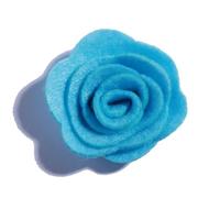 Coloured Felt Colored Felt Pad 10PCS 4CM Decorative Nonwovens Rose Flowers for Wedding Embellishment Artificial Flower for Home Garden(Blue)