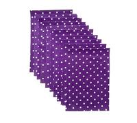 Coloured Felt Colored Felt Pad,Printed Craft Felt Fabric, 1-1.4MM Thick 20X30CM for Handmade Projects 15pcs(Purple Dots)