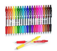 Coloured Gel Pens, Lineon 20 Colours Retractable Gel Ink Pens with Grip, Medium Point(0.7mm) Smooth Writing Pens Perfect for Adults and Kids Journal Notebook Planner, Writing in Office and School