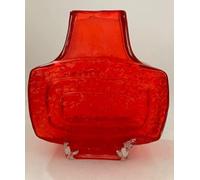 COLOURED GLASS VASES IN THE STYLE OF WHITEFRIARS TV VASE (ORANGE/RED), One Size (000)