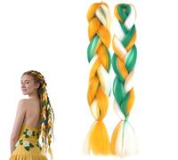 Coloured Hair Extensions 2 PCS Jumbo Crochet Braids Synthetic Soft Braiding Hair Extension for Twist Crochet Braids 24 inch 1614