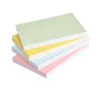 Coloured Index Cards | Flash Postcards 4 Color Assortment | Lined Study Card for School, College, Home, Office, Memory, DO Leading to Students, Teachers, Ricer Note