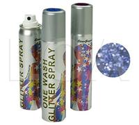 Coloured Lacquer Glitter Hair Spray Blue 75 ml-sgs116
