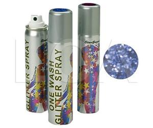 Coloured Lacquer Glitter Hair Spray Blue 75 ml-sgs116