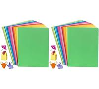 Coloured Origami Paper 200 Sheets, A4 20 Bright Colors 70gsm 8.3"×11.7” Double-Sided Folding Paper for DIY Arts Crafts Projects Kids Adults UAP200B (Pack of 2)