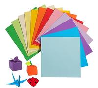 Coloured Origami Paper 240 Sheets, 15×15cm 20 Bright Colors Folding Paper 80gsm Square 6 Inch for DIY School Arts Crafts Projects Children Adults UAP060C