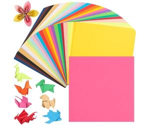 Coloured Origami Paper 25 Bright Colours, 300 Sheets 15×15cm 70gsm - 6 Inch Double-Sided Square Folding Paper for DIY Arts, Crafts & Decor - Kids & Adults UAP200C