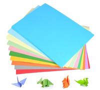 Coloured Paper - 100 Sheets Pack 120gsm 10 Assorted Colours, More Fun Crafting Decorating Sketch Cutting Papers, DIY Arts Handmade Origami Coloured Paper, School Projects, DIY, Creative Design