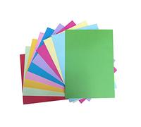 Coloured Paper A4 70GSM - Double-Side Origami Printer Copy Paper 10 Colours Assorted 100 Sheets Art Craft Office Paper.
