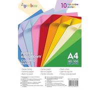 Coloured Paper GIMBOO A4 100 Sheets 80 GSM 10 Neon Colours/Paper and Labels/Type-Neon/Material-Paper/Colour-Assorted Colours/Format-A4 / Weight (g/m2)-80 / Dimensions (mm)-210x297