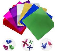 Coloured plastic sheets,coloured acetate sheets,20.5x20.5cm 120 Sheets - 8-color Gift Wrapping Paper (Red, Blue, Yellow, Orange, Green, White, Pink, Purple)