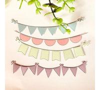 Coloured Ribbon Die Cuts Stencil, Metal Template Moulds Cutting Dies Cut Stencils for DIY Scrapbooking Photo Album Decorative Embossing Paper Dies for Card Making Templated (ZC276)