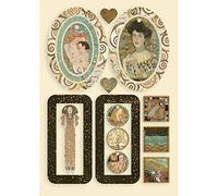 Stamperia International Coloured Shape-Klimt-Bag Handles and Hearts, Various, A5