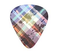 Coloured Twill Lattice Guitar Picks 12 Pcs Classical Triangle Guitar Plectrums Includes Thin, Medium & Heavy Gauges 3 Sizes for Bass Electric Acoustic Guitars Ukulele with Organizer Storage Box