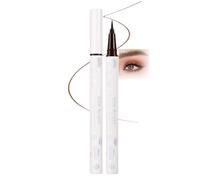 Coloured Waterproof Gel Eyeliner Pen - Long-Lasting, Smudge-Proof, Quick-Dry Liquid Pencil for Bold Vibrant Eye Makeup, Ideal for Beginners, Students, Lower Lash & Waterline Use (#02 Mocha Brown)
