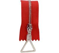 Coloured Zips,Nylon Zipper,2Pcs 20/70cm 3# Metal Close End Open Auto Lock Gold Silver Tooth Single Zip DIY Garment Sew Accessories Crafts Red,Open-End-60cm