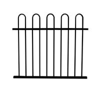 ColourFence Maintenance Free 25 Year Guarantee Colourrail High-Quality Loop Top Railing Panel - 0.9M/3Ft High By 2.4M/8Ft Wide In Black.