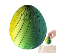 Colourful 3D Printed Twist Egg Finger Toy Smooth Rotatable Egg