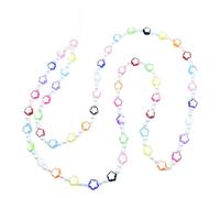 Colourful Acrylic Pearl Phone Necklace Lanyard for Hands-free Carry | Beaded Decorative Chain, Multi-device Use, Commuting and Travel, for Keys or Portable Music Players