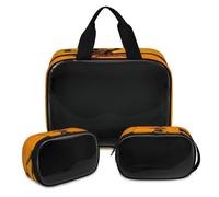 Colourful African Women Makeup Bag for Women Men, Translucent Cosmetic Bag Wash Pouch Shower Bag 3 Pcs Travel Toiletry Toiletries Cosmetic Organizer