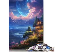 Colourful Alien Scenery Jigsaw Puzzles For Adults 1000 Piece Jigsaw Puzzles For Kids,Wooden Puzzles For Adults,The For Family And Friends 1000pcs (75x50cm)
