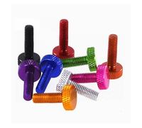 Colourful Aluminum Alloy Flat Head Knurled Hand Thumb Screw Anodised For Computer Case 10Pcs/5Pcs M6x30mm/20mm /15mm/10mm(Royal Blue,M6x20mm 10Pcs)