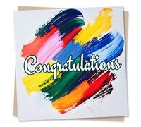 Colourful and Fun Congratulations Card For a Loved One - Playful, Heartfelt - Celebrations, Celebratory, Success - Job, Graduation - For A Special Someone, Child, Grandchild, Daughter, Son
