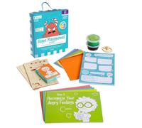 Colourful Anger Management Box for Kids - Educational Toys with Flashcards, DIY Wooden Catapult, Air Dry Putty, Origami Paper, Bad Mood Buster Notepad - Anger Management Toys for Ages 4+