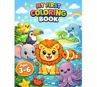 Colourful Animals: Fun Coloring Book for Kids Aged 3 to 6: Fun and Easy Coloring pages for Toddlers and Pre-schoolers Ages 3-6