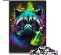 Colourful Art Raccoon Jigsaw Puzzles for Adults 2000 Piece Puzzle, Staycation Kill Time Every Piece Is Unique - Challenging Family Fun Game (70x100cm)