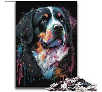 Colourful Art Tibetan Mastiff 2000 Piece Jigsaw Puzzles for Adults Gifts, Challenging Game And Family Play with Matching Poster And Trivia Sheet (70x100cm)
