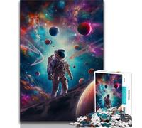 Colourful Astronaut Jigsaws Puzzles 1000 Pieces for Teenagers Gifts,for Educational Game Challenge Toy Unique Home Decor And Gifts (38x26cm)