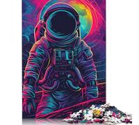 Colourful Astronauts 500 Piece Jigsaw Puzzle for Adult Toy Intellectual Game Educational Game for Adult Stress Relief Home Decoration 500pcs (52x38cm)