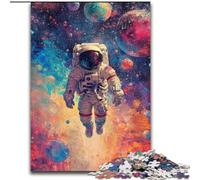 Colourful Astronauts in Space Puzzles for Adults And Teenagers, Educational Games Home Decoration Birthday Present, Gifts, Wall Art (50x75cm)